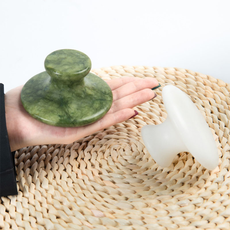 Jade Gua Sha Tool - Masajeador de cabeza de seta de