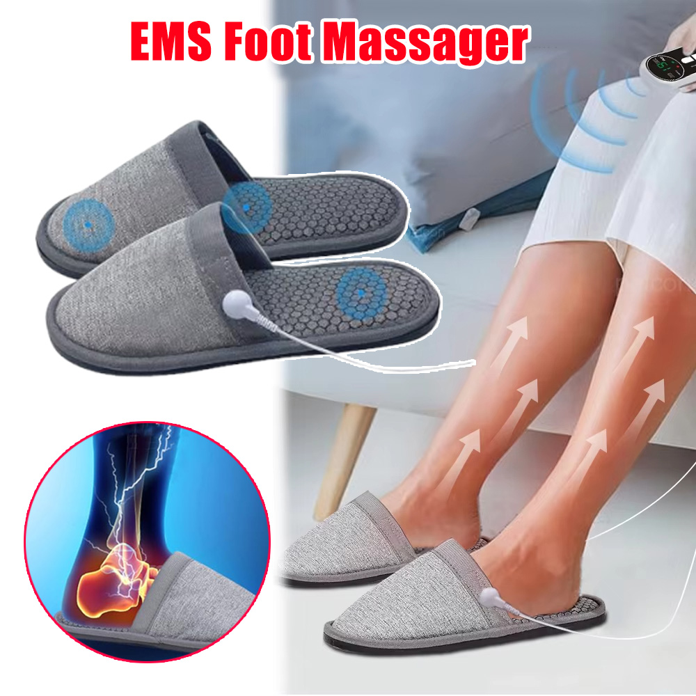Ems Foot Massager - Pantuflas de Masaje con Pulsos Eléctricos