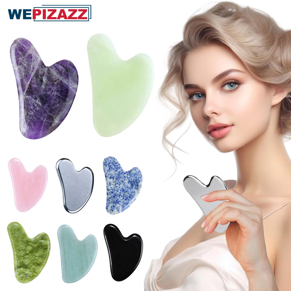Jade Gua Sha Tool - Gua Sha Herramientas faciales Piedra para