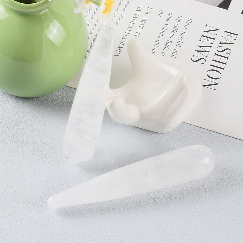 Palo de masaje facial de piedr - Jade Gua Sha Tool reseña y precio