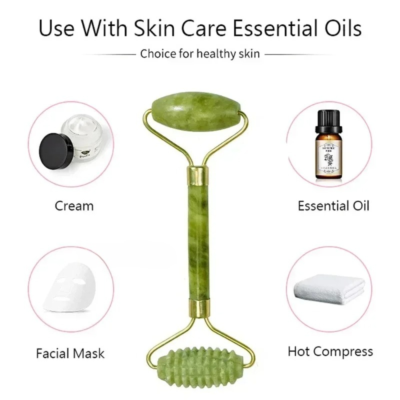 Masajeador de rodillo de jade  - Jade Gua Sha Tool reseña y precio