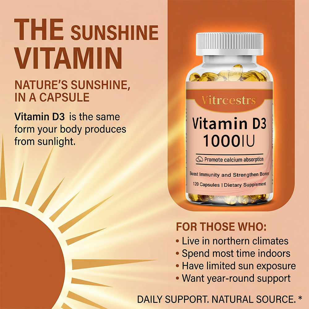 Cápsulas de Vitamina D3 1000 U - Health With Wellness reseña y precio