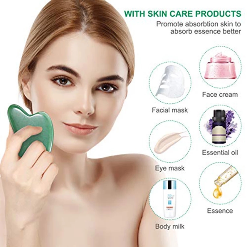 Rodillo Masajeador de Cuarzo R - Jade Gua Sha Tool reseña y precio