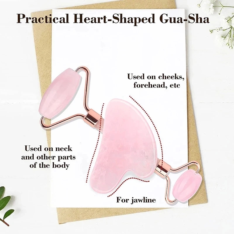 Rodillo Masajeador de Cuarzo R - Jade Gua Sha Tool reseña y precio