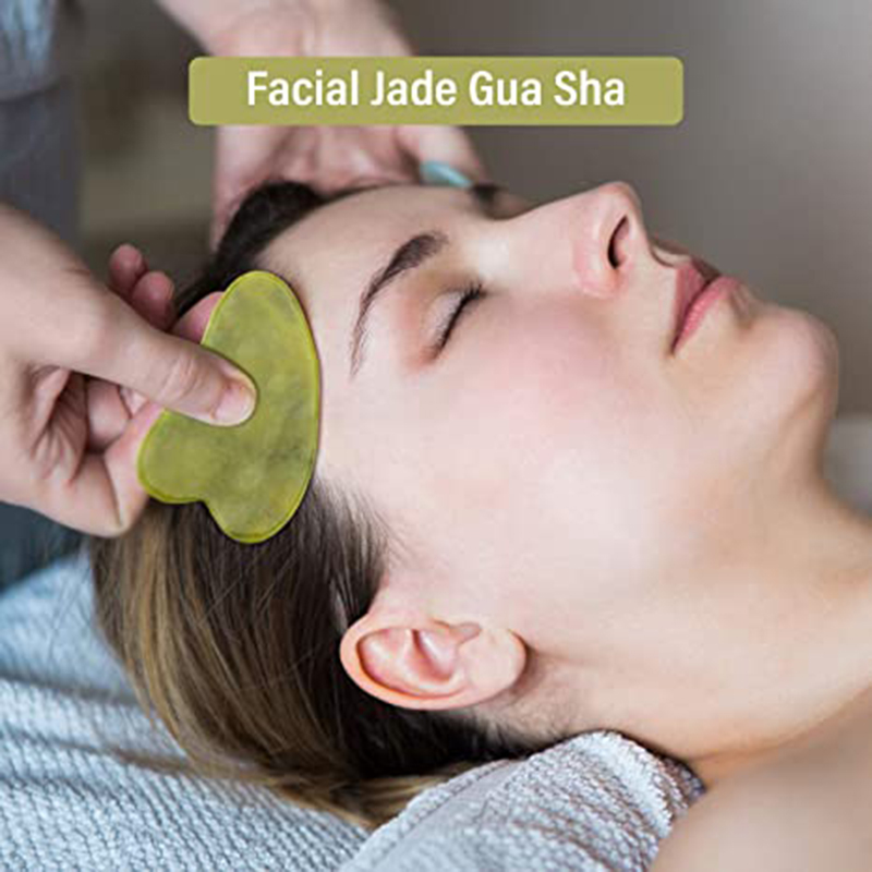 Rodillo de Jade Natural, juego - Jade Gua Sha Tool reseña y precio