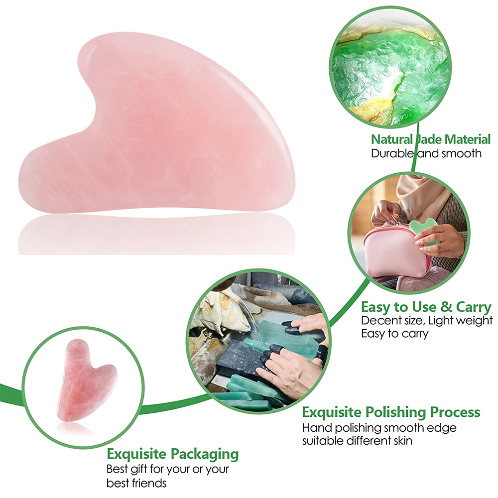 Gua Sha Herramientas faciales  - Jade Gua Sha Tool reseña y precio