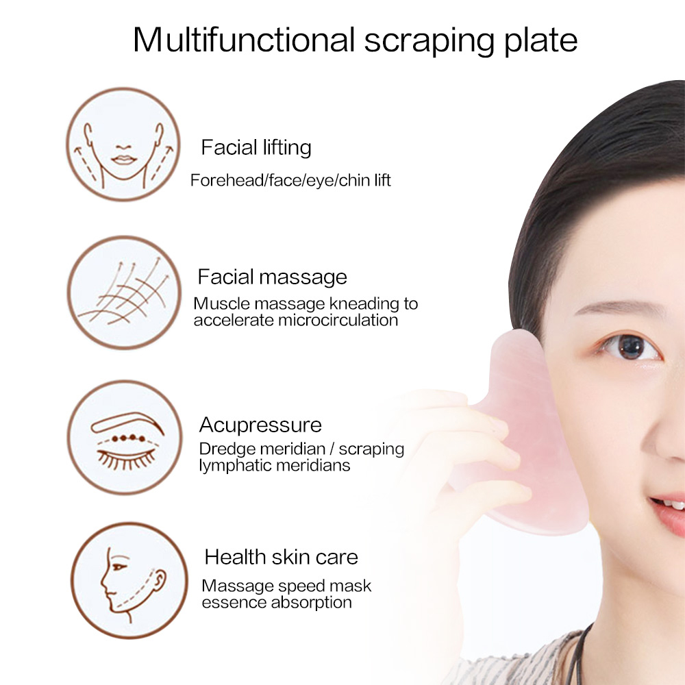 Gua Sha Herramientas faciales  - Jade Gua Sha Tool reseña y precio
