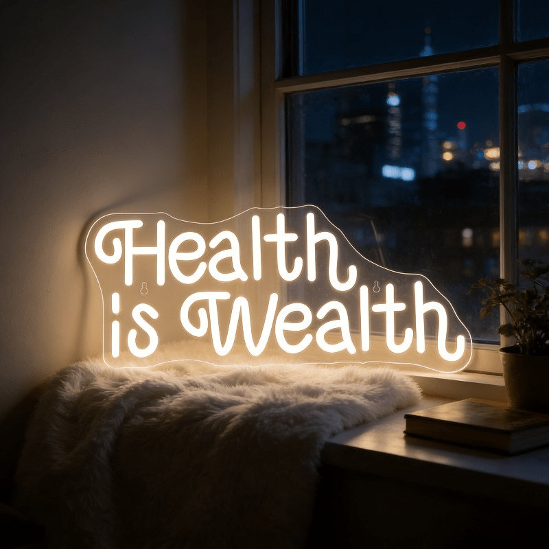 Letrero Luminoso LED de Neón ' - Health Wellness And Lifestyle reseña y precio
