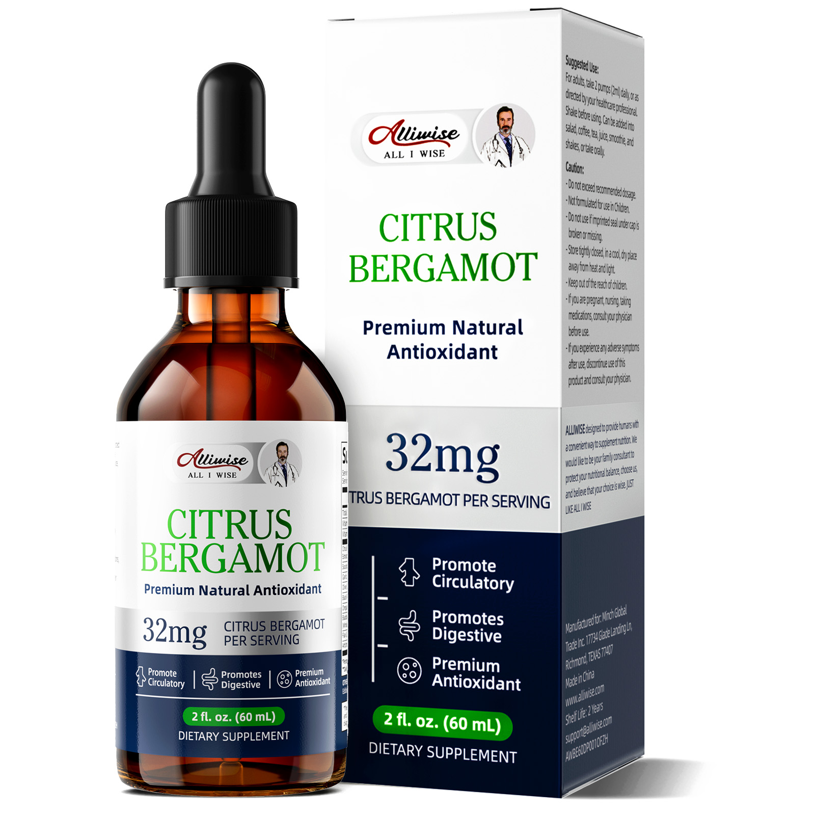 Gotas de Extracto de Bergamota - Health With Wellness reseña y precio