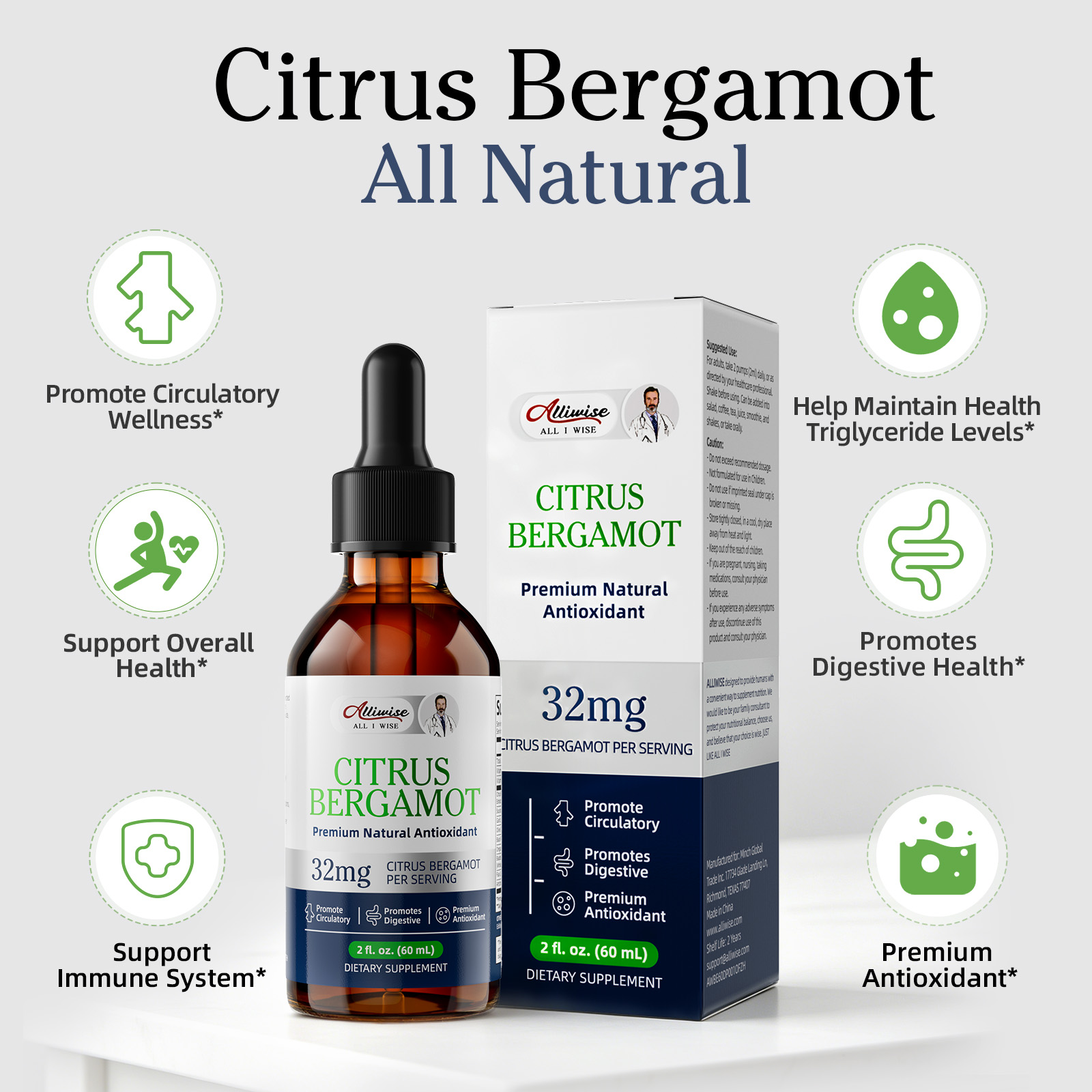 Gotas de Extracto de Bergamota - Health With Wellness reseña y precio